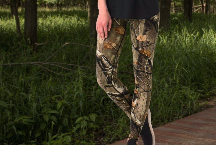 BOBBIE BROOKS Ladies Women Super Soft LEGGINGS CAMO SIZE XL Camouflage