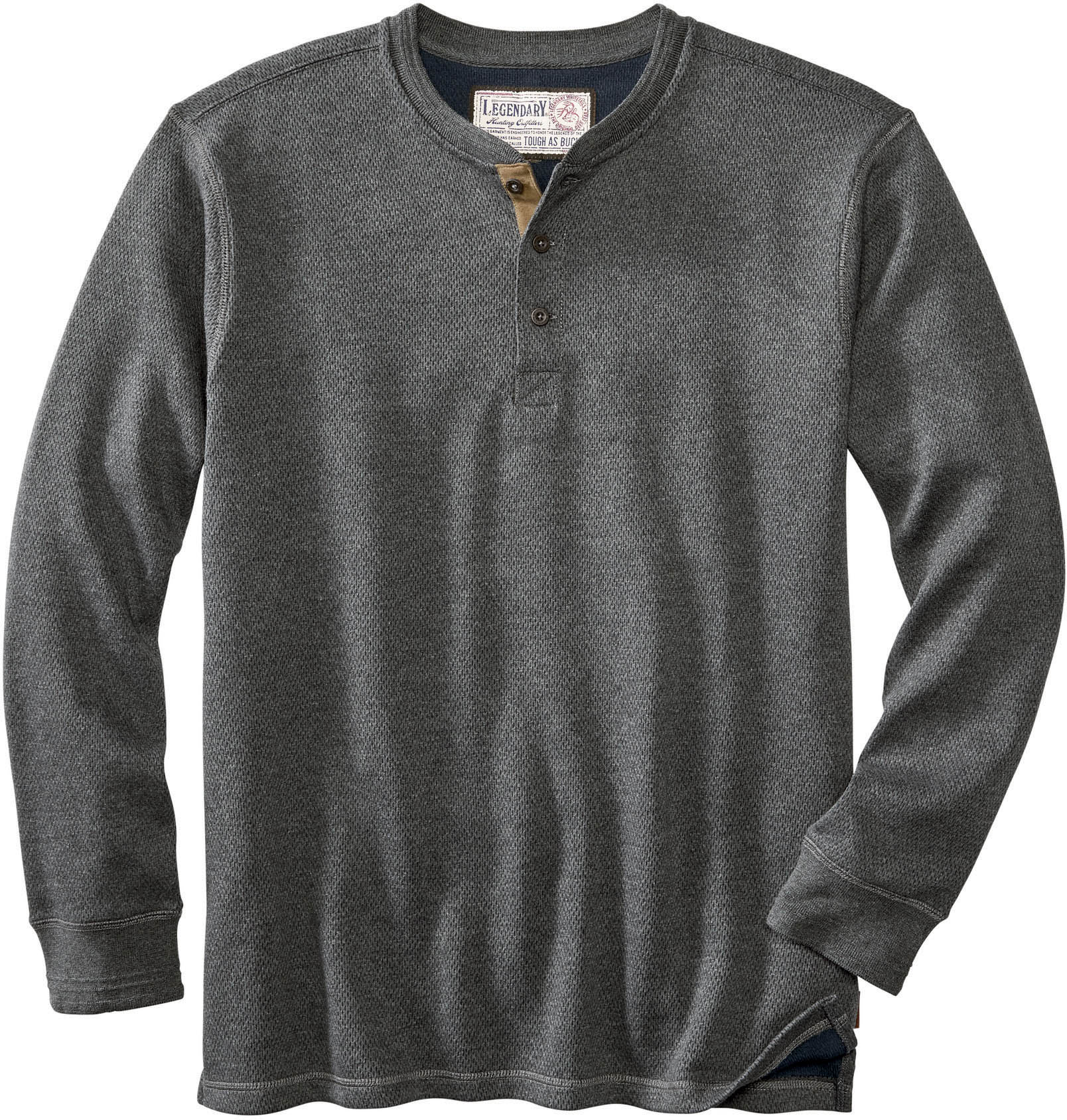 Shop Men's Tough as Buck Double Layer Thermal Henley Shirt | Legendary ...