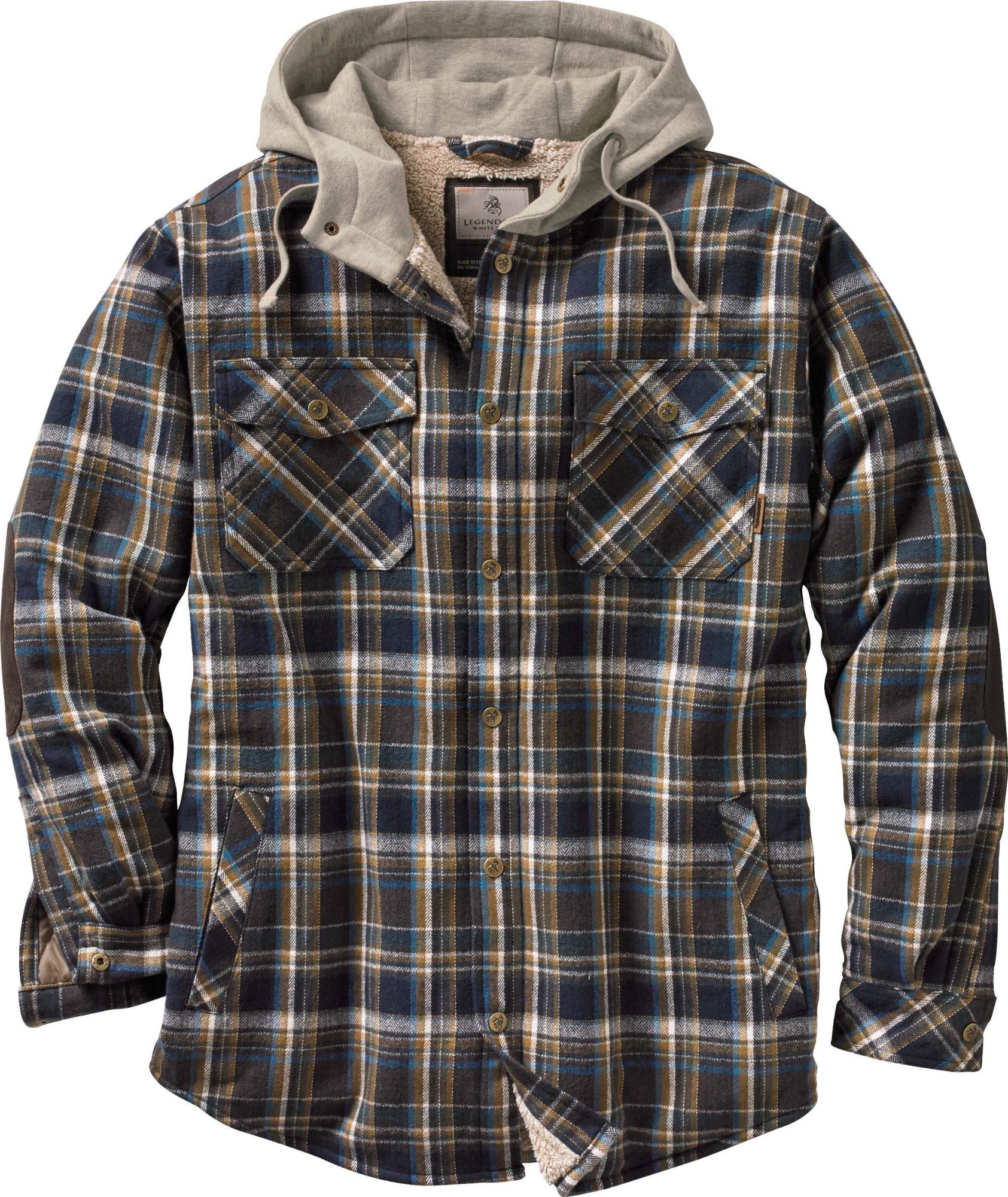berber lined hooded flannel