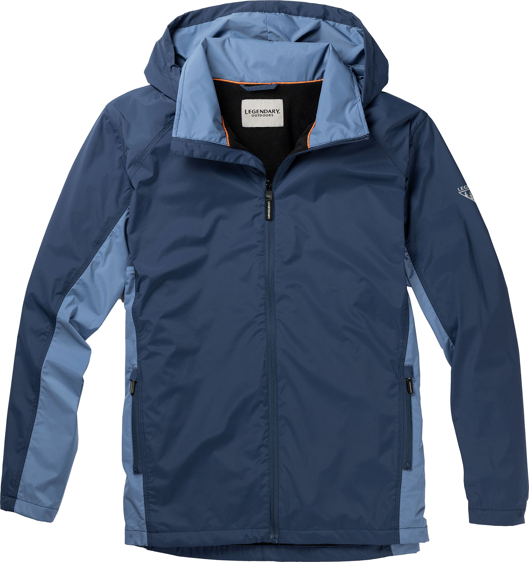 Legendary Whitetails Mens Water Resistant Fishing Rain Jacket Aegean Blue XLT Polyester